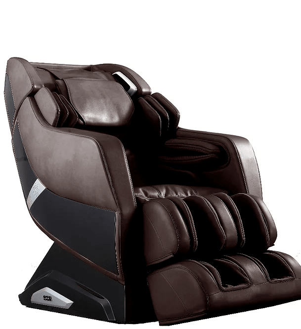 View of Riage X3 massage chair in brown/black
