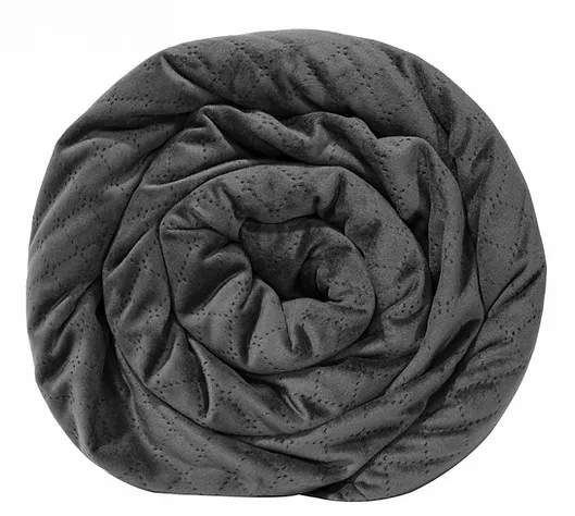 Rolled up weighted blanket