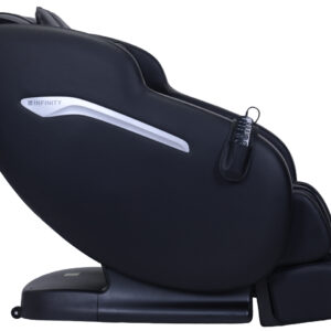 Side view of Aura massage chair in black