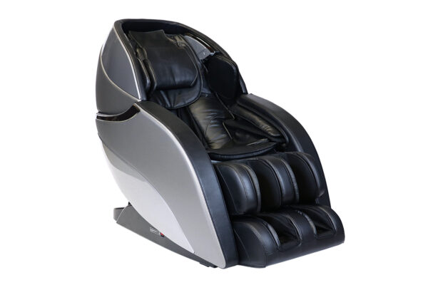 The Genesis Max 4D Massage Chair in Silver/Black.