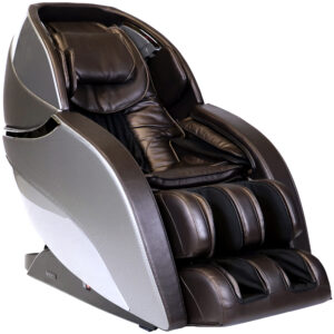 Side view of brown Genesis Max massage chair