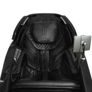 Front view of black Circadian Syner-D Masage Chair